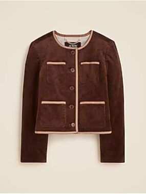 J. Crew Patch-pocket lady jacket in stretch corduroy NWT - Size 4